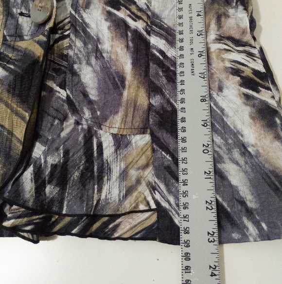 Conrad C Wired Ruffle Collar One Button Jacket Size 12 - Picture 6 of 10